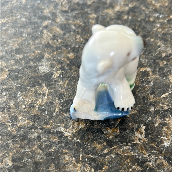 Playful White and Blue Polar Bear Decor Accent - Picture 4 of 8